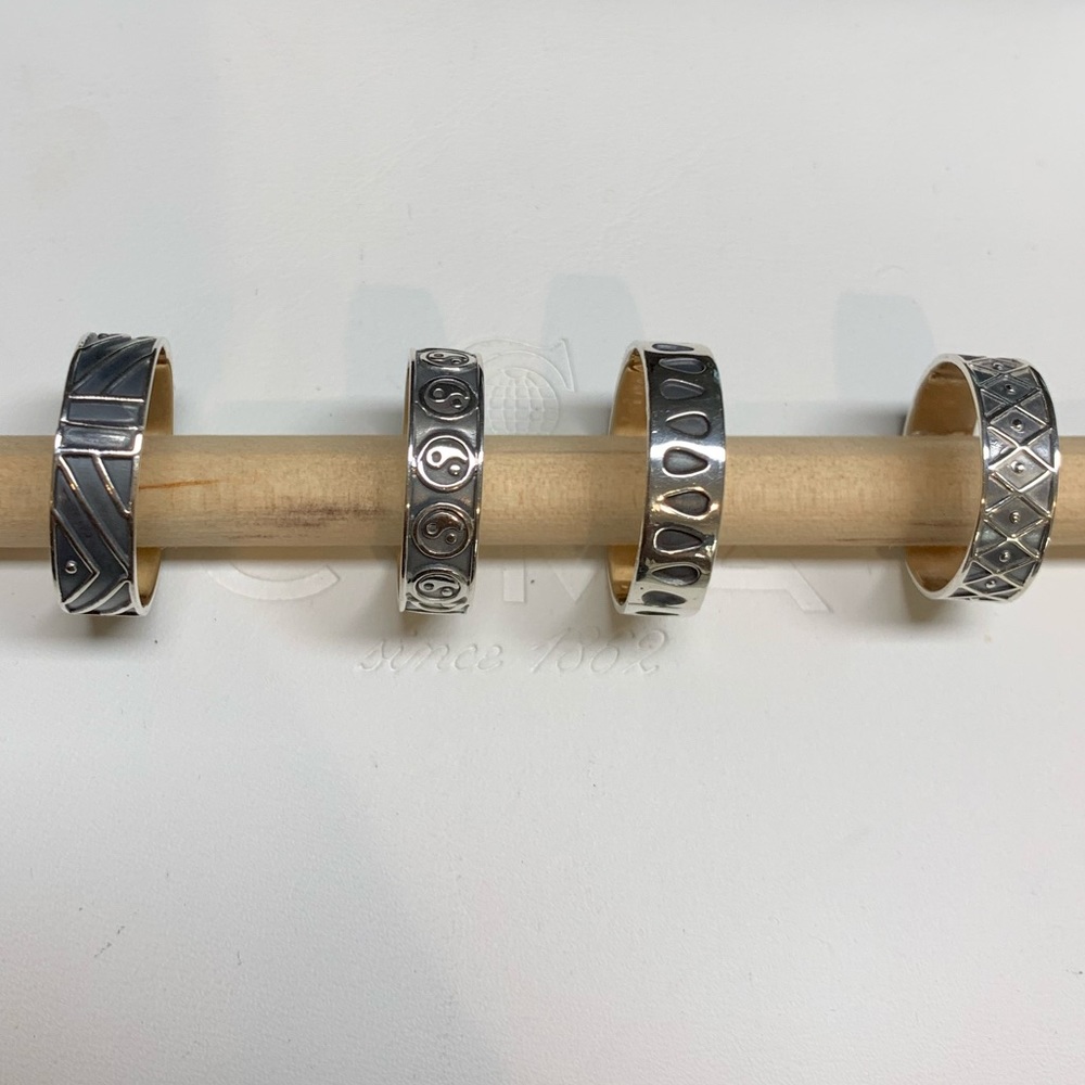 * MEXICO 925 Silver Rings-sets - Picture 2 of 6